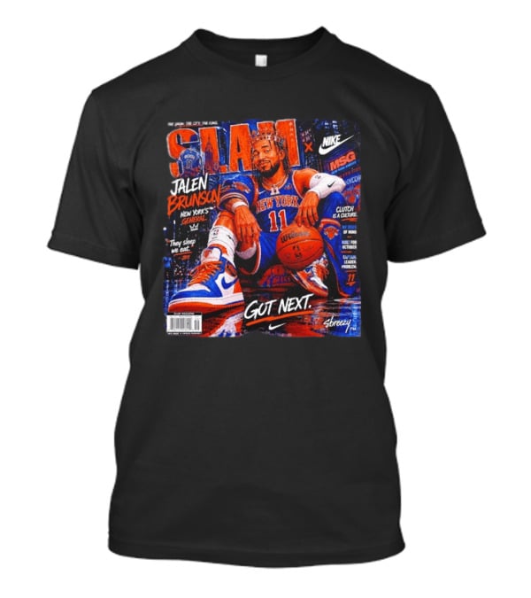 SLAM Jalen Brunson New York Knicks Nike X MSG Got Next T-Shirt