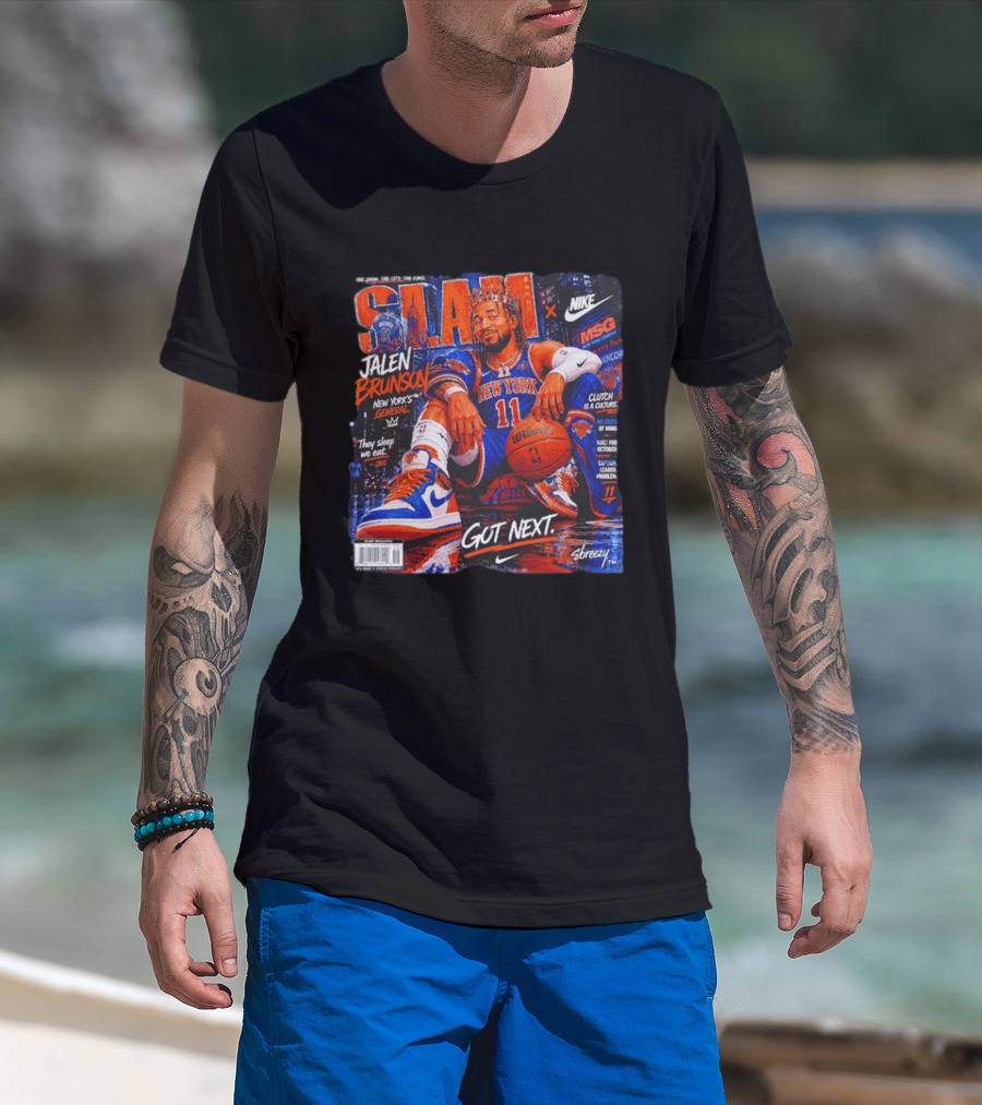 SLAM Jalen Brunson New York Knicks Nike X MSG Got Next T-Shirt