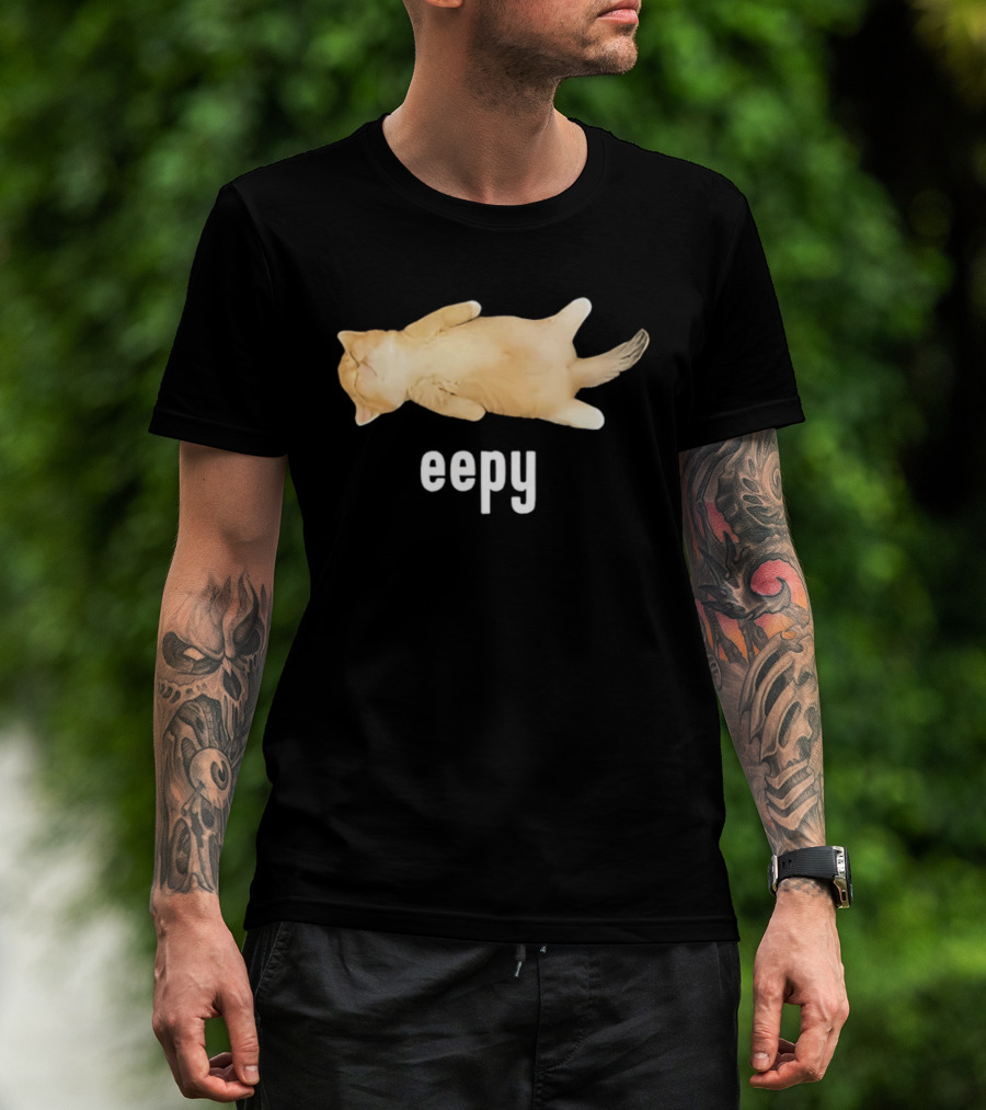 Eepy Sleeping Orange Kitten Cat Meme T-Shirt