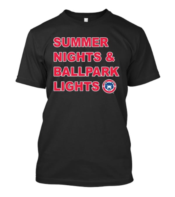 Summer Nights Ballpark Lights South Bend Cubs T-Shirt