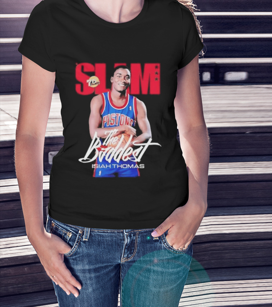Slam Isiah Thomas The Baddest Pistons T-Shirt