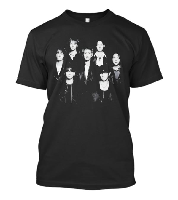 Jung Kook Bangtan Sonyeondan BTS Seven Members Sketch T-Shirt