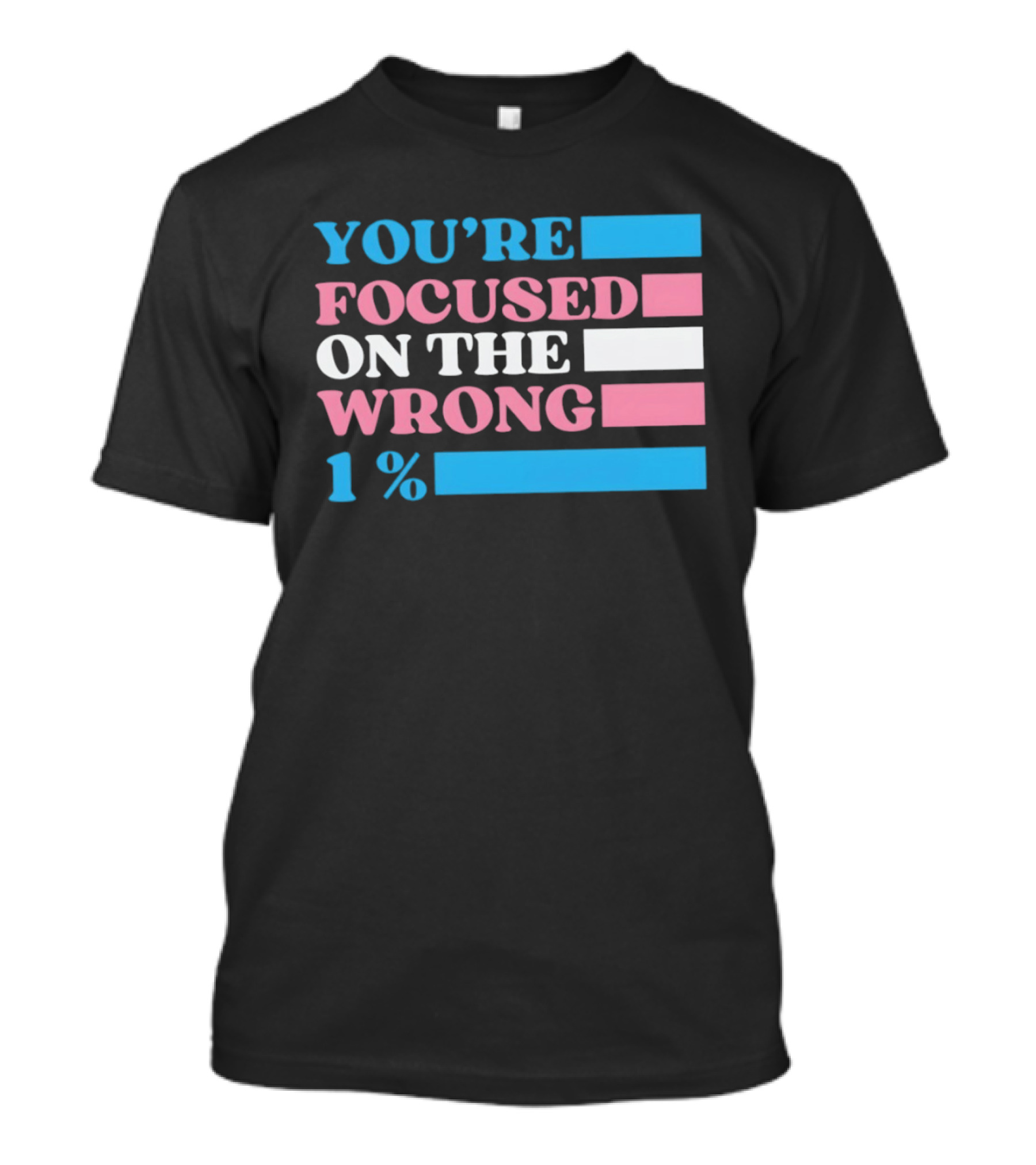 Transgender Rights LGBTQ Queer Pride You're Focused On The Wrong 1% T-Shirt