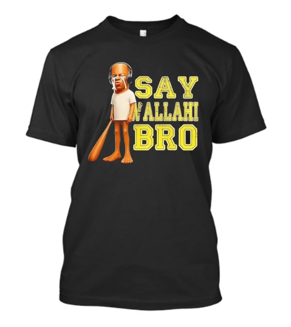 Tyler The Creator Say Wallahi Bro Baseball Bat T-Shirt