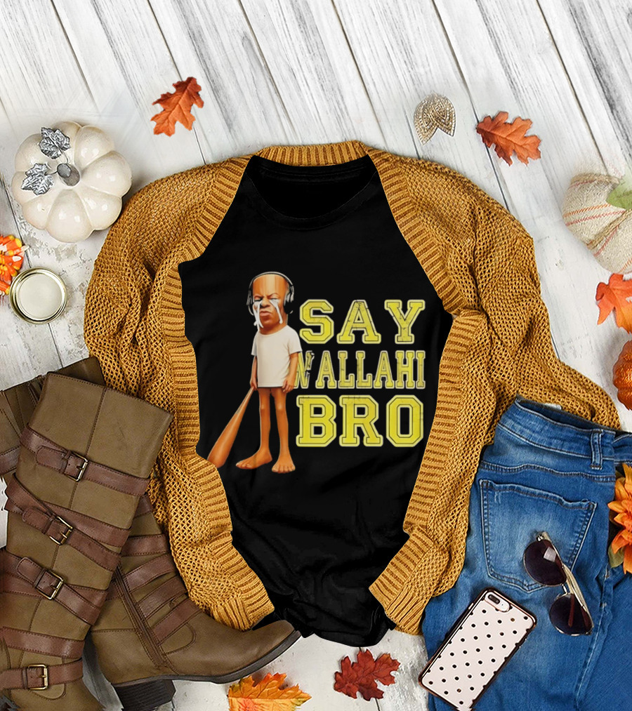 Tyler The Creator Say Wallahi Bro Baseball Bat T-Shirt