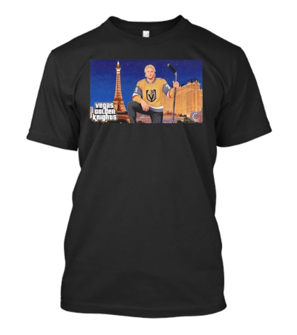 Vegas Golden Knights William Karlsson Hockey Vegas Skyline T-Shirt