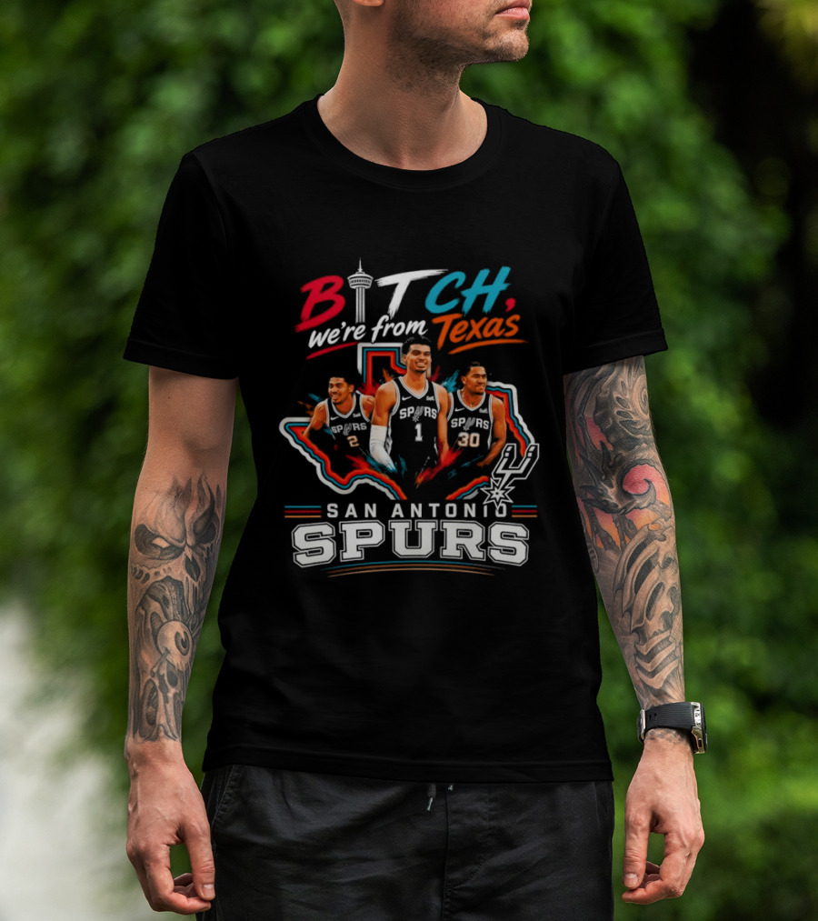 Victor Wembanyama San Antonio Spurs We're From Texas NBA Basketball 2026 T-Shirt
