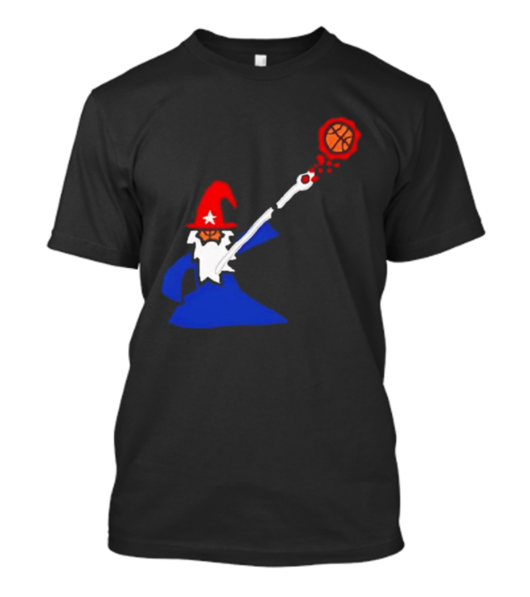 Washington Wizards NBA Basketball Player Wizard Hat Star Basketball T-Shirt