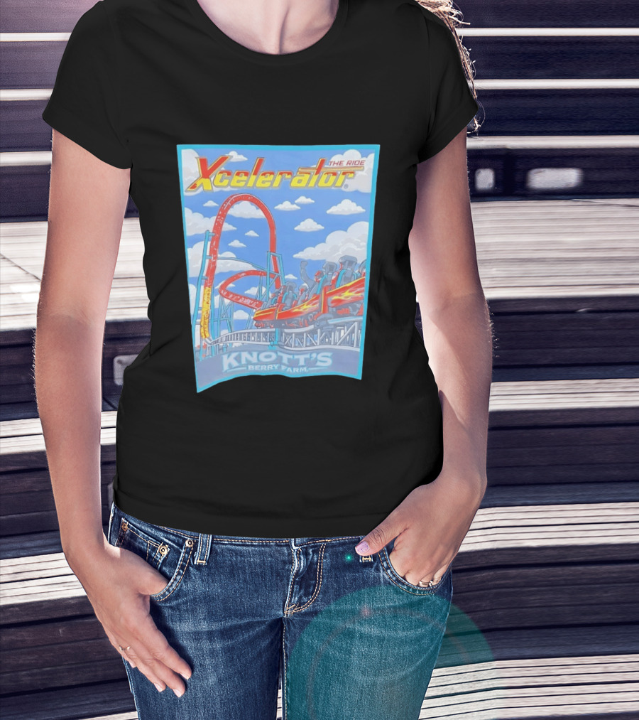 Knott's Berry Farm Xcelerator The Ride Roller Adventure T-Shirt