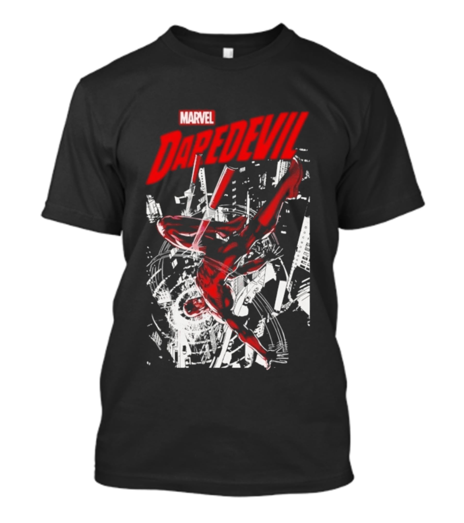 Marvel Daredevil Dynamic Acrobatics Comic Burst T-Shirt