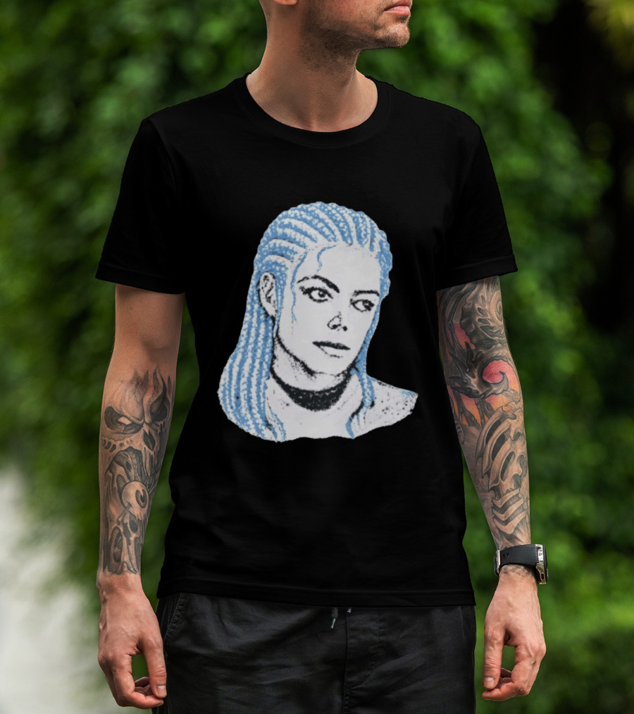 Iceman And MJ Braided Style Fusion T-Shirt