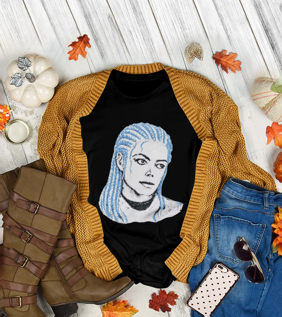 Iceman and MJ Braided Style Fusion T-Shirt