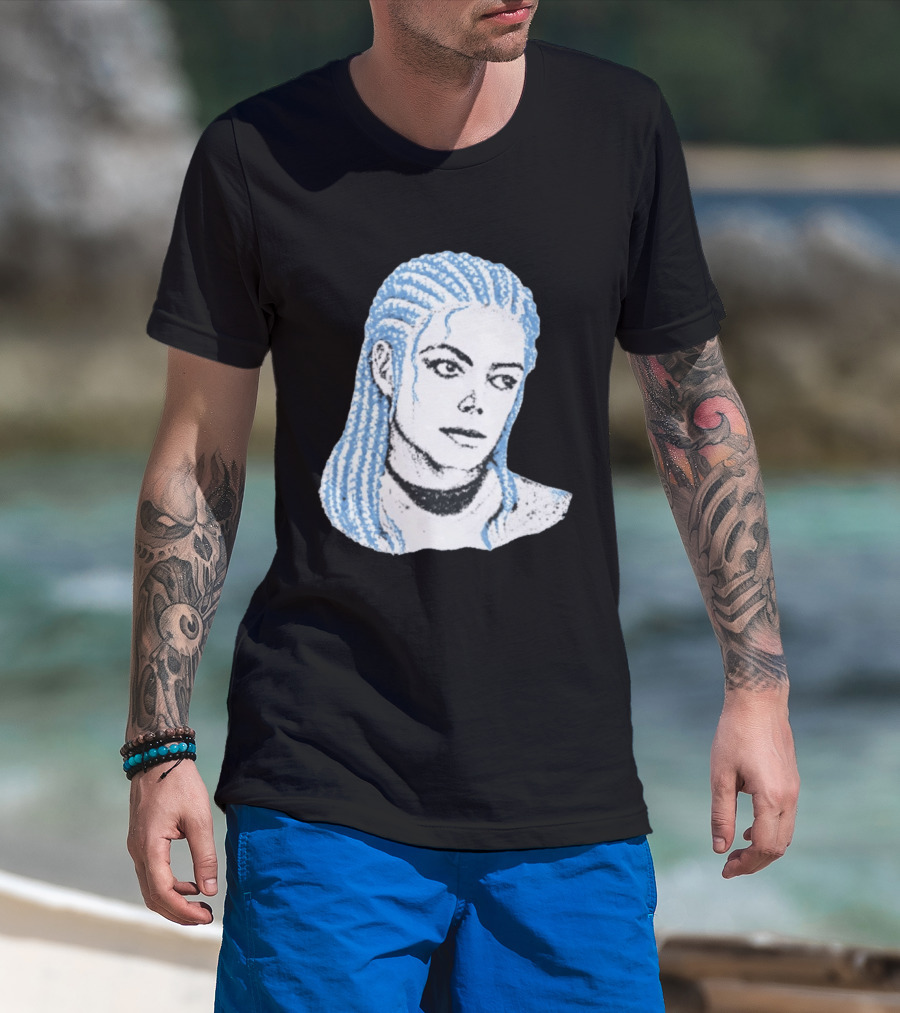 Iceman And MJ Braided Style Fusion T-Shirt