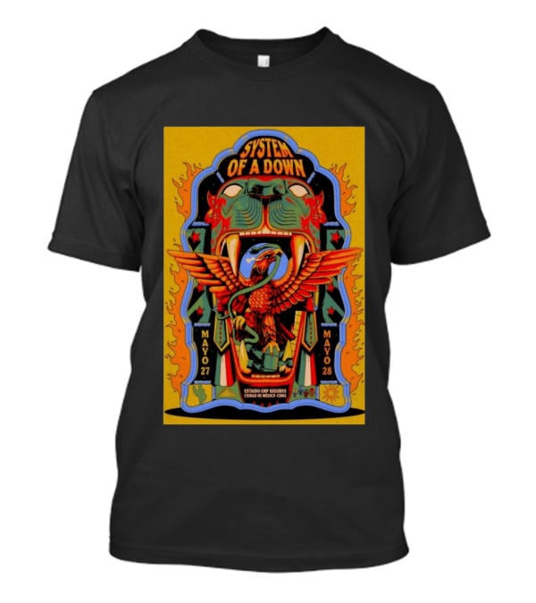 System Of A Down Mexico City Estadio GNP Seguros May 27 28 2026 T-Shirt