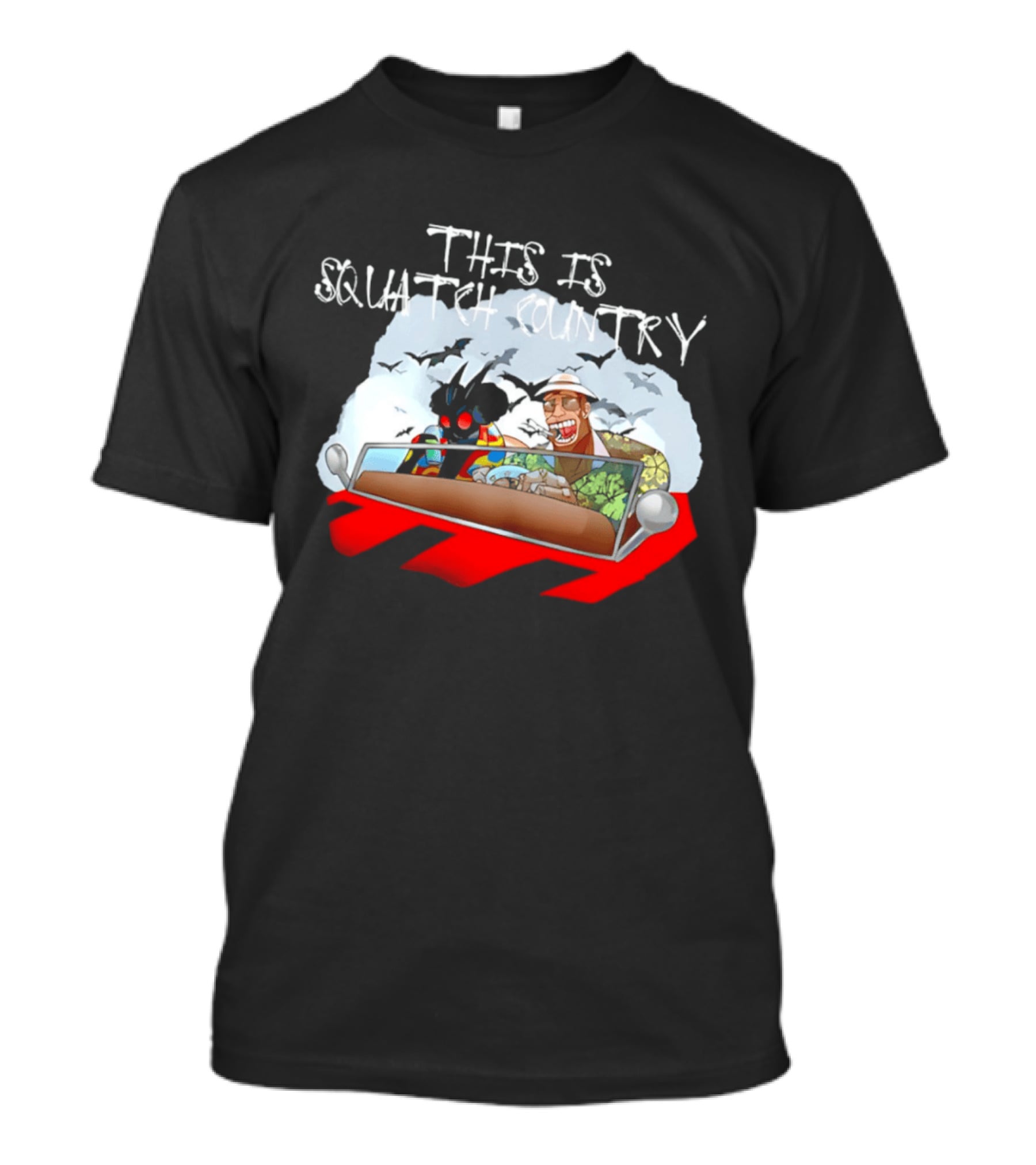 This Is Squatch Country Cryptid Chronicles With Mothman And Sasquatch T-Shirt