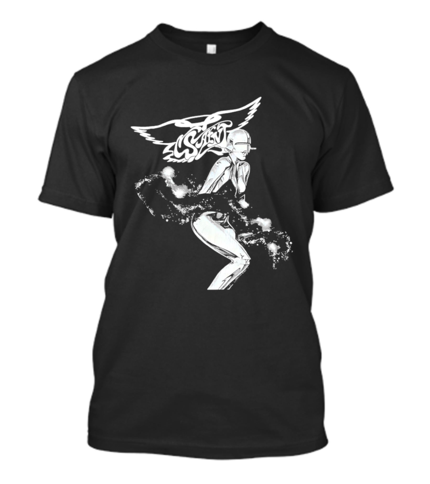 Aerosmith Wings Cosmic Robot Woman T-Shirt