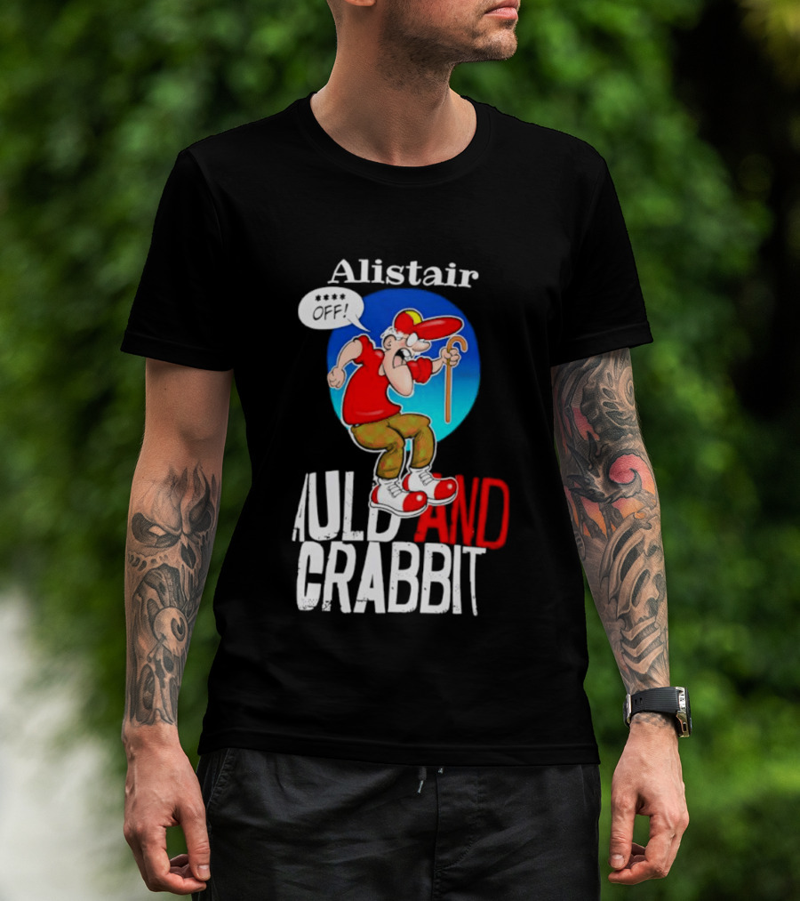 Alistair Auld And Crabbit Red Hat Cartoon Character With Cane T-Shirt