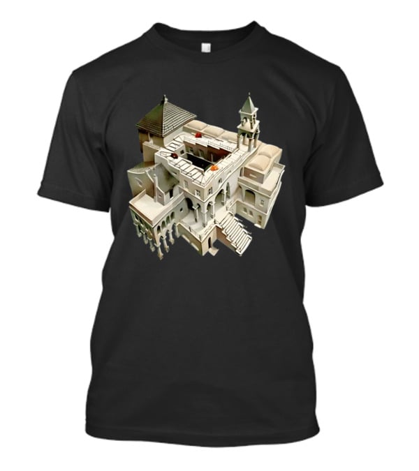 Escher Impossible Building Optical Illusion Architecture T-Shirt