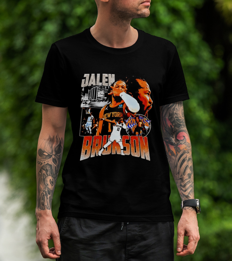 Jalen Brunson New York Knicks Basketball Collage Knicks T-Shirt