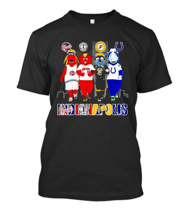 Indiana Fever Pacers Colts Indians Mascots Indianapolis T-Shirt