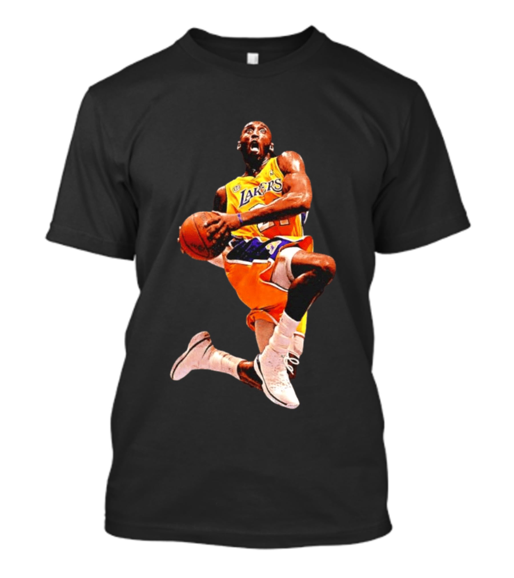 Kobe Bryant Los Angeles Lakers 24 NBA Dunk Pose Iconic Basketball Legend T-Shirt