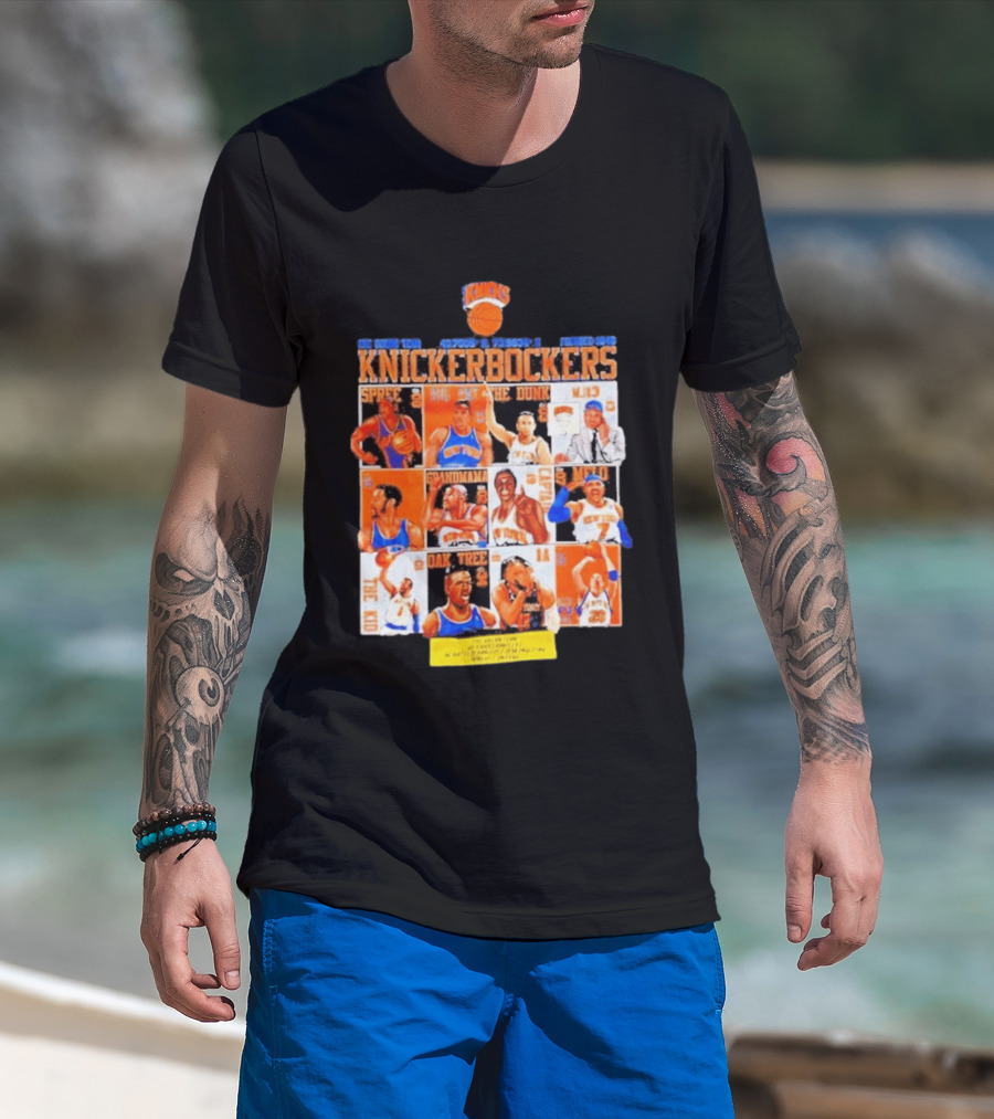 New York Knicks Knickerbockers Basketball Legends Spree Melo Run MSG Series T-Shirt
