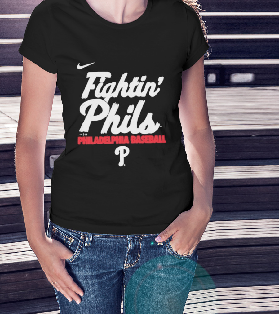 Nike Fightin' Phils Philadelphia Baseball City Connect Handwriting Club T-Shirt