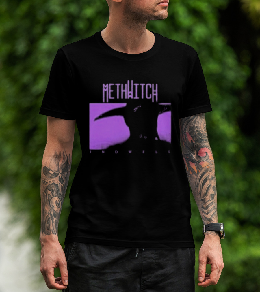 Methwitch Digital Well Records Indwell Mirror T-Shirt