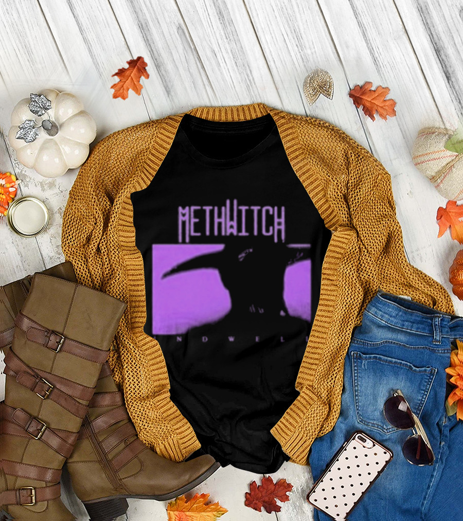 Methwitch Digital Well Records Indwell Mirror T-Shirt
