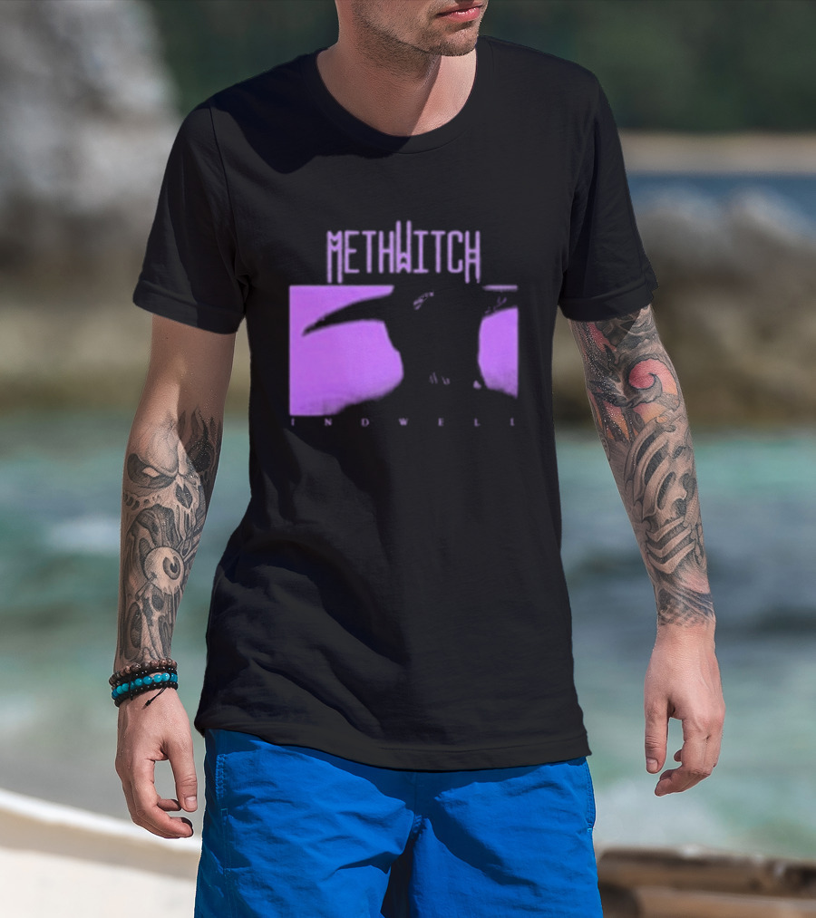 Methwitch Digital Well Records Indwell Mirror T-Shirt
