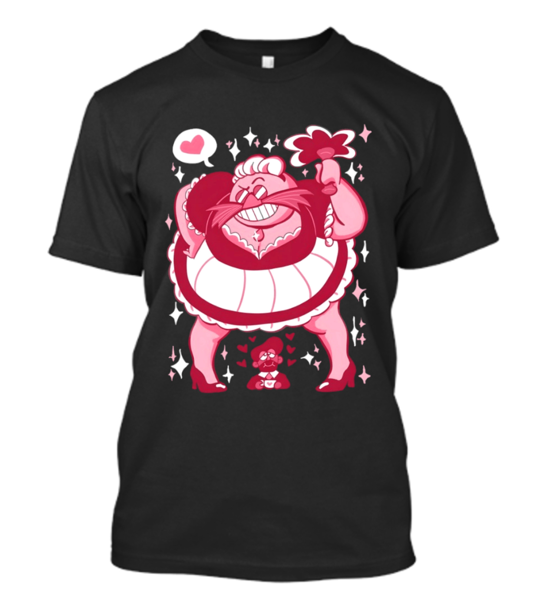 Eggman The Egg Maid Meme Sparkles And Hearts T-Shirt