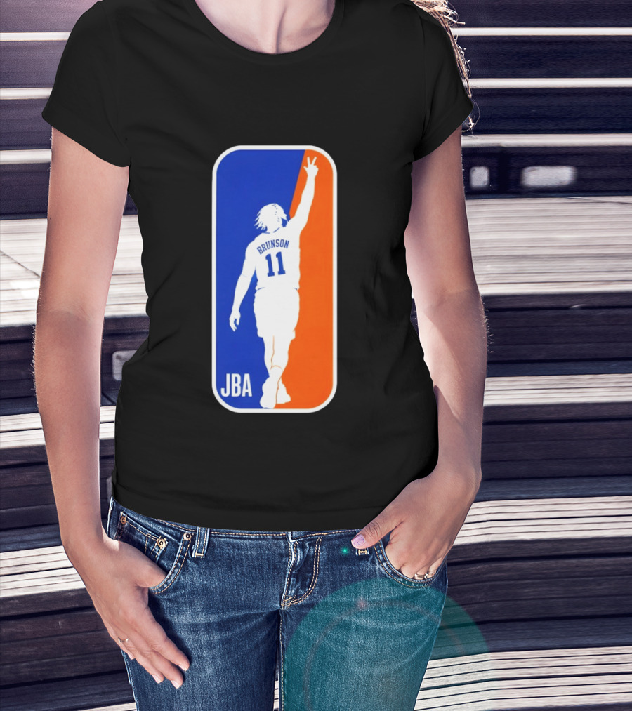 Jalen Brunson 11 JBA Basketball Victory Sign New York T-Shirt