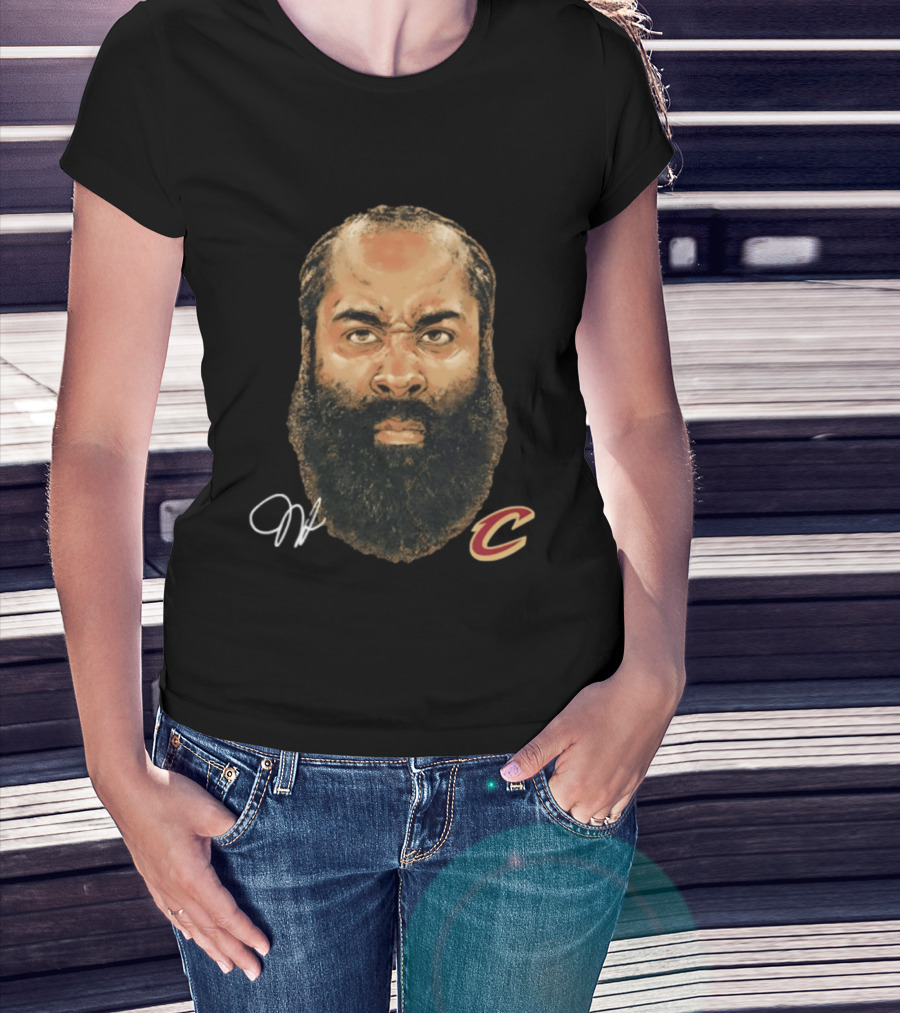 James Harden Cleveland Cavaliers Iconic Beard NBA T-Shirt
