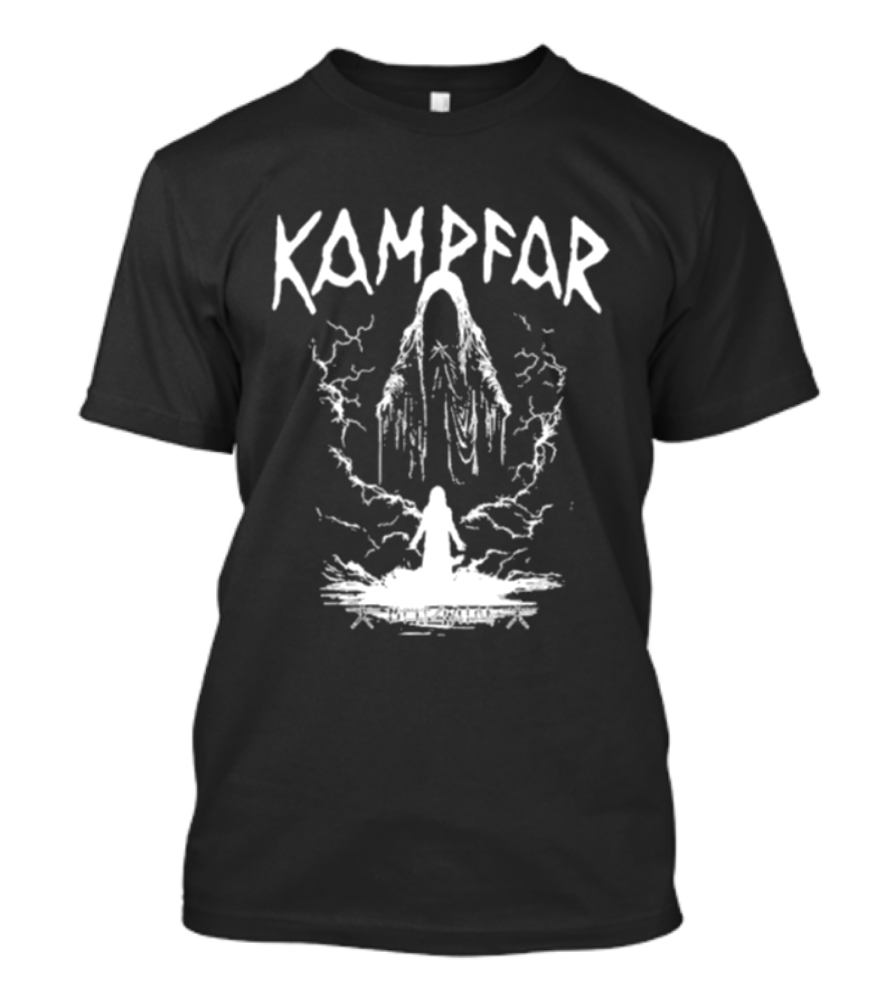 Kampfar May 27 2026 Medellín Colombia Event Ghostly Figure Forest Setting T-Shirt