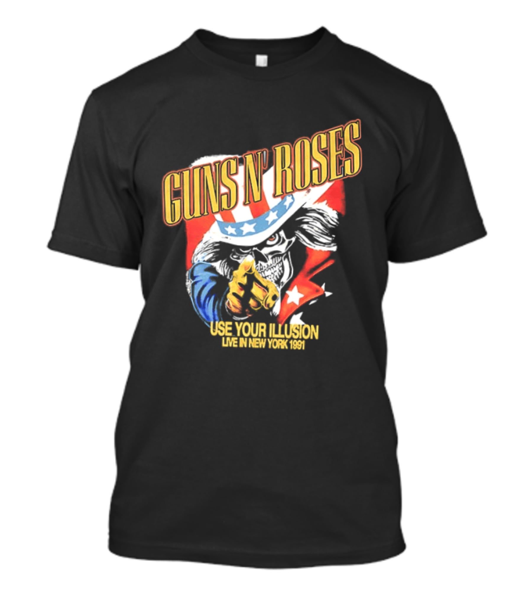 Guns N' Roses Use Your Illusion Live In New York 1991 Uncle Sam T-Shirt