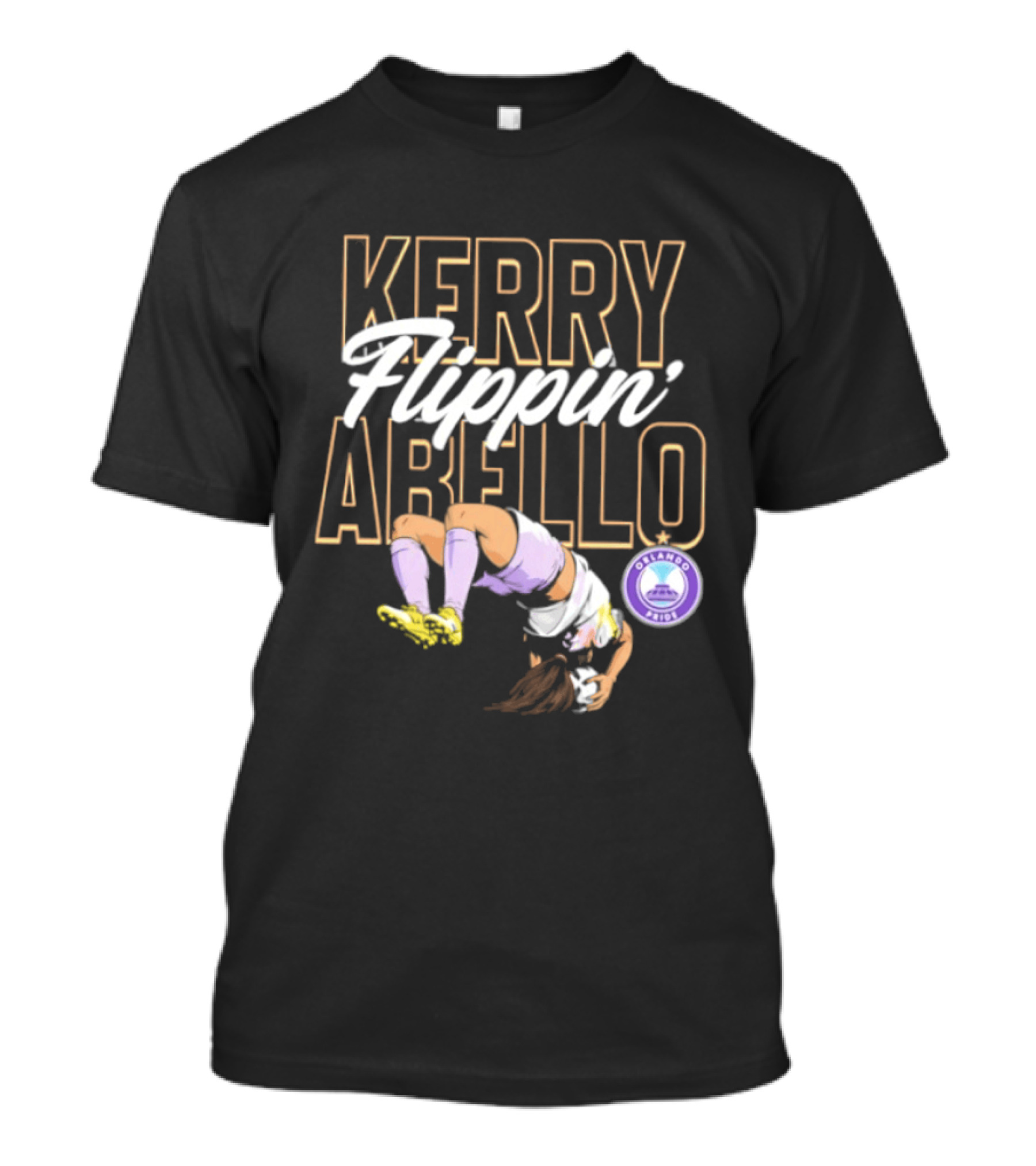 Kerry Abello Flippin Orlando Pride NWSL T-Shirt