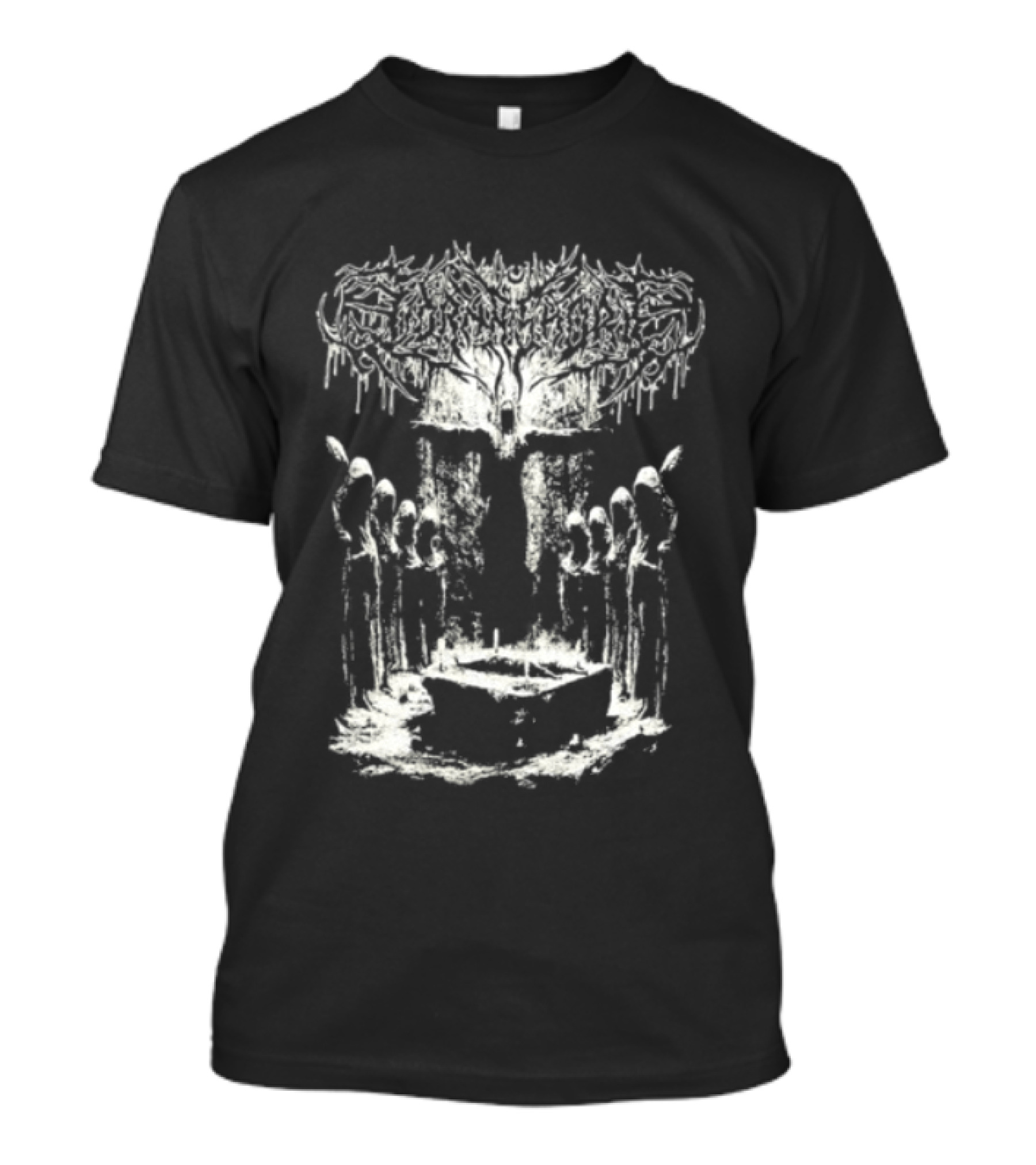 Lorna Shore Suffocate In The Ashen Wake Skeletons And Tree T-Shirt