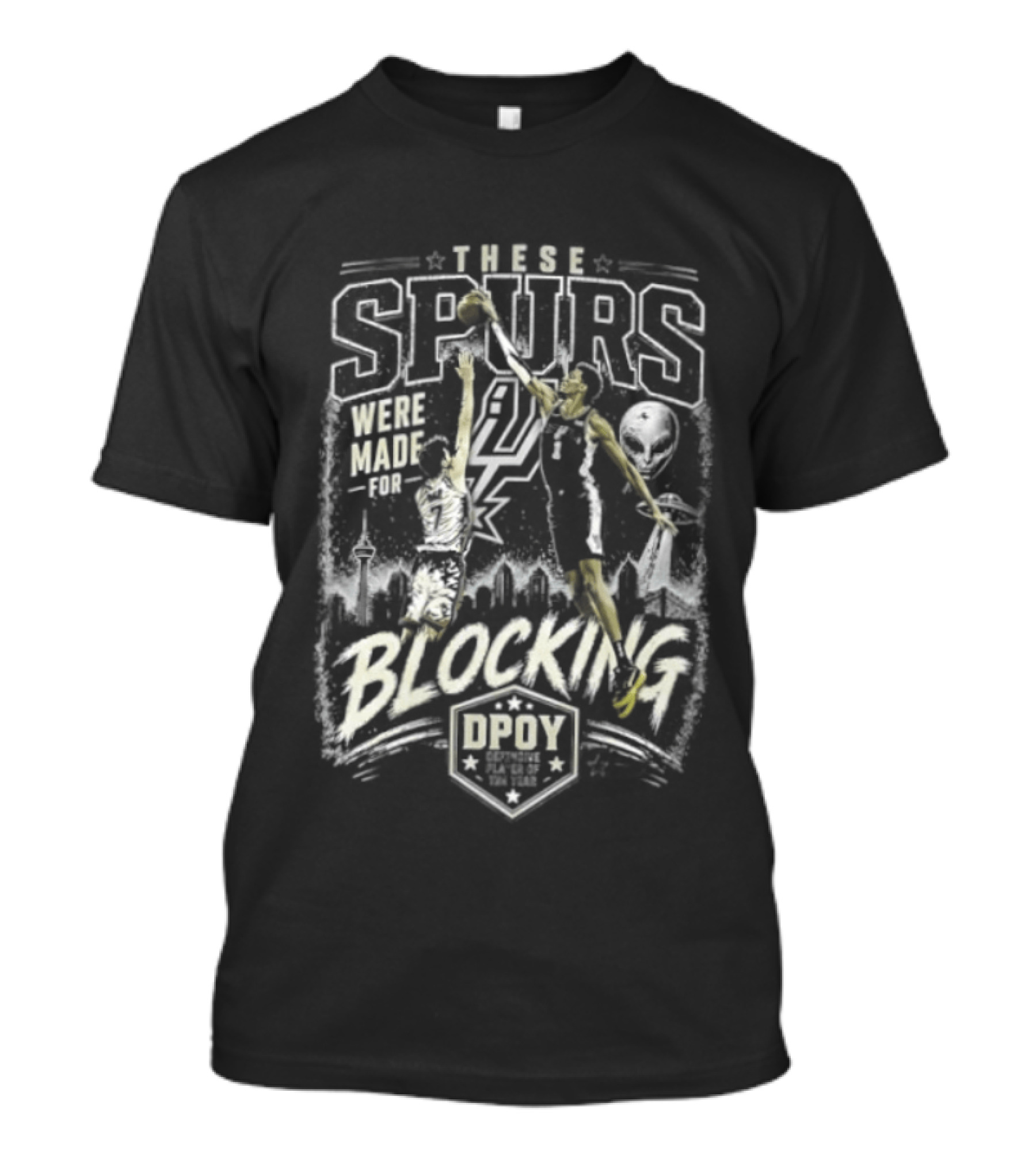 These Spurs Were Made For Blocking San Antonio Basketball Team Number 21 Player Dunking T-Shirt