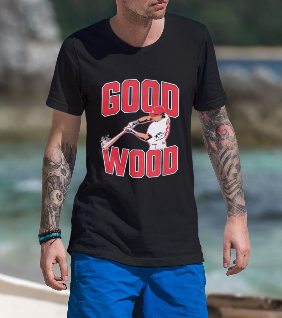 Washington Baseball James Wood Good Wood Slugger Swing T-Shirt
