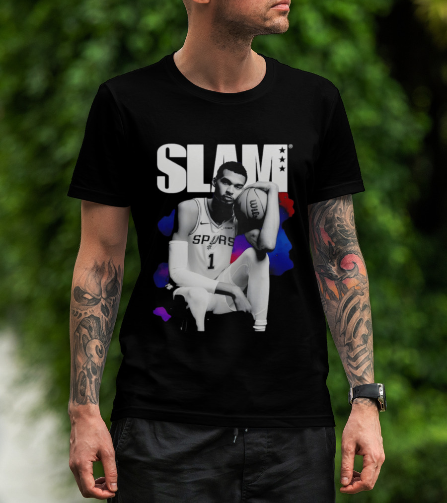 SLAM Victor Wembanyama Spurs Basketball T-Shirt
