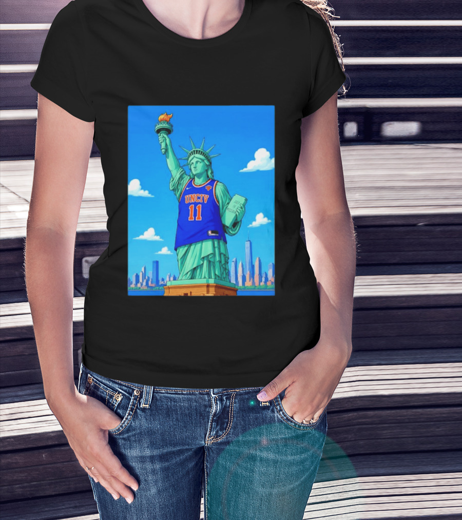 UNCIV 11 Jersey On Statue Of Liberty New York Knicks T-Shirt