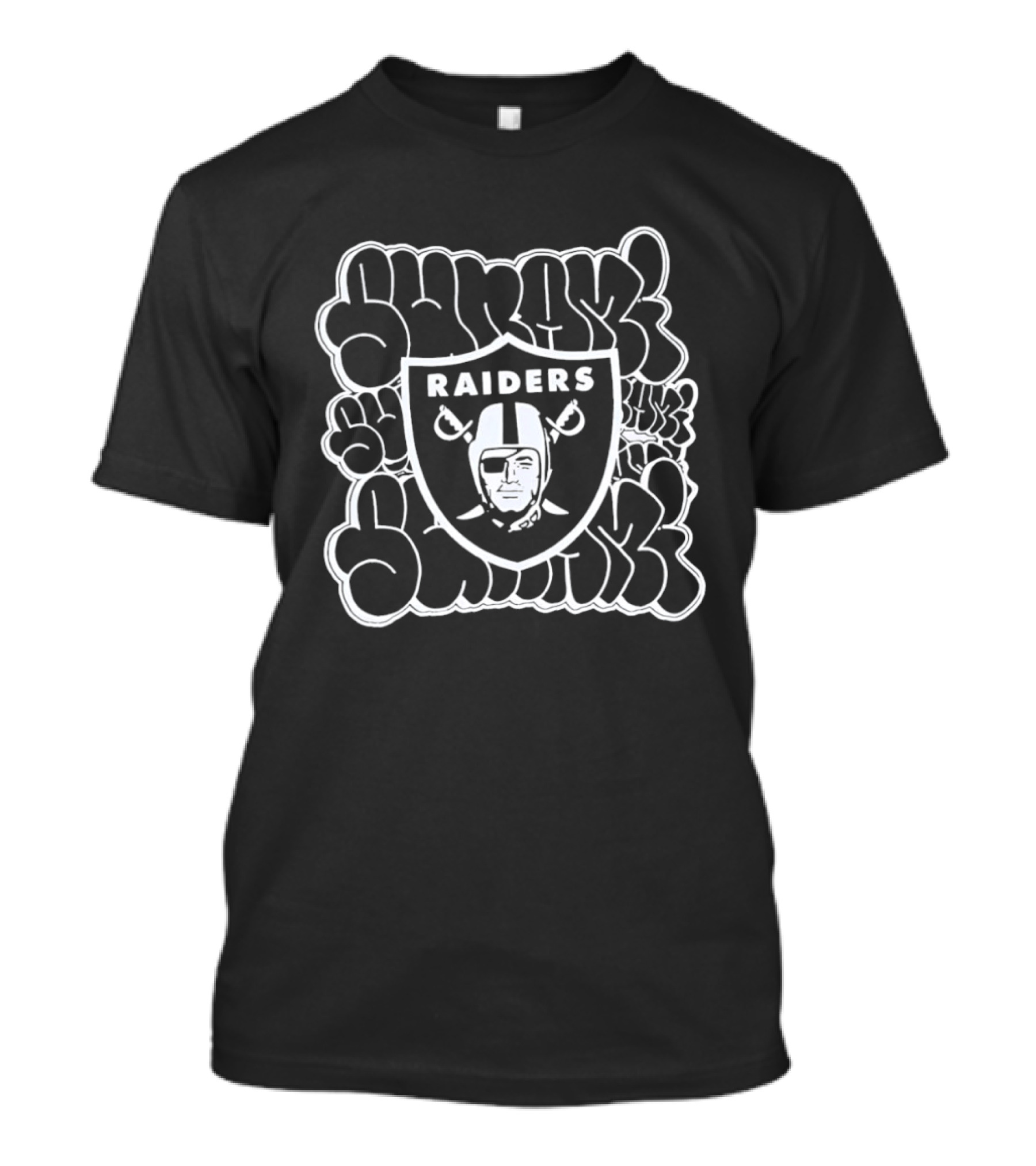 Suavecito Raiders Graffiti Bubble Shield T-Shirt