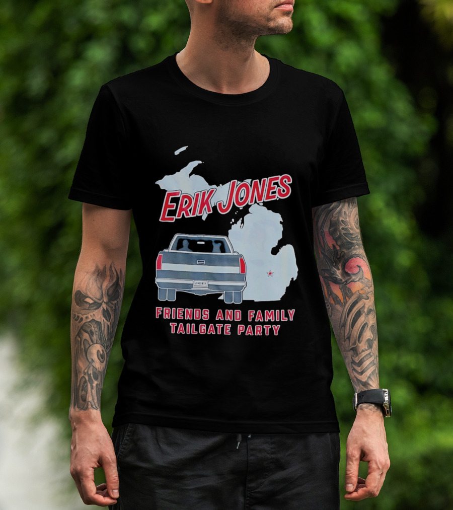 Erik Jones Friends And Family Tailgate Party Jonesboy Legacy Michigan T-Shirt