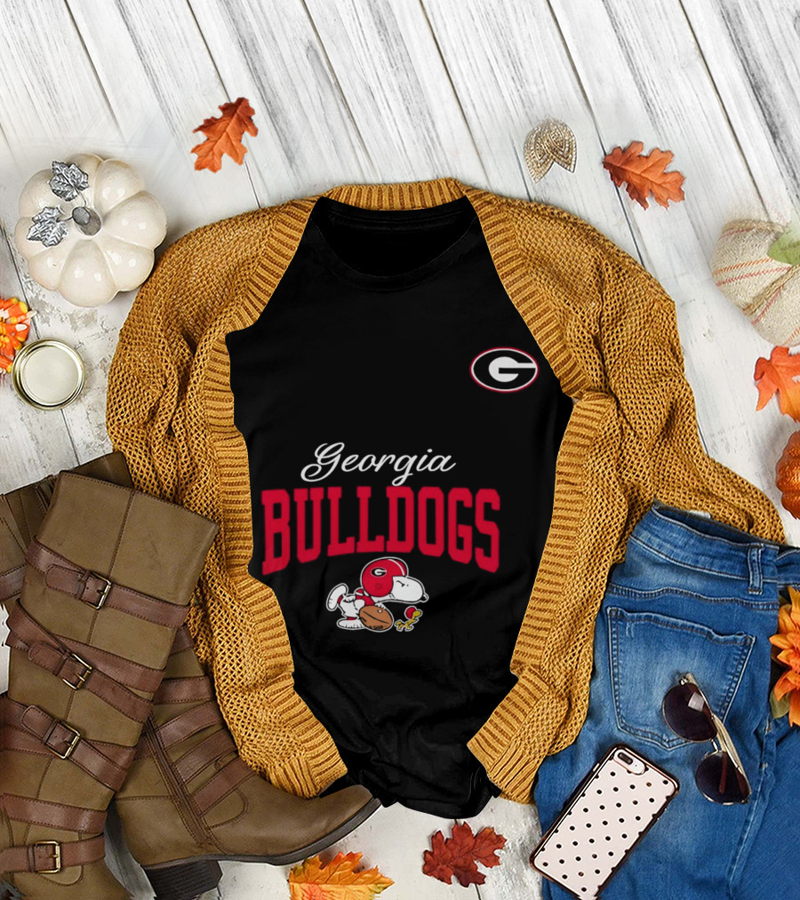 Georgia Bulldogs Snoopy Woodstock Forever Not Just When We Win T-Shirt