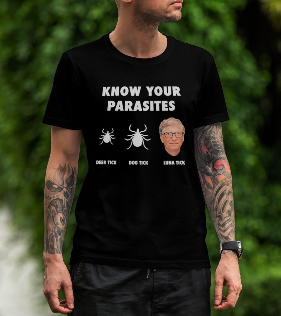 Know Your Parasites Deer Tick Dog Tick Luna Tick T-Shirt