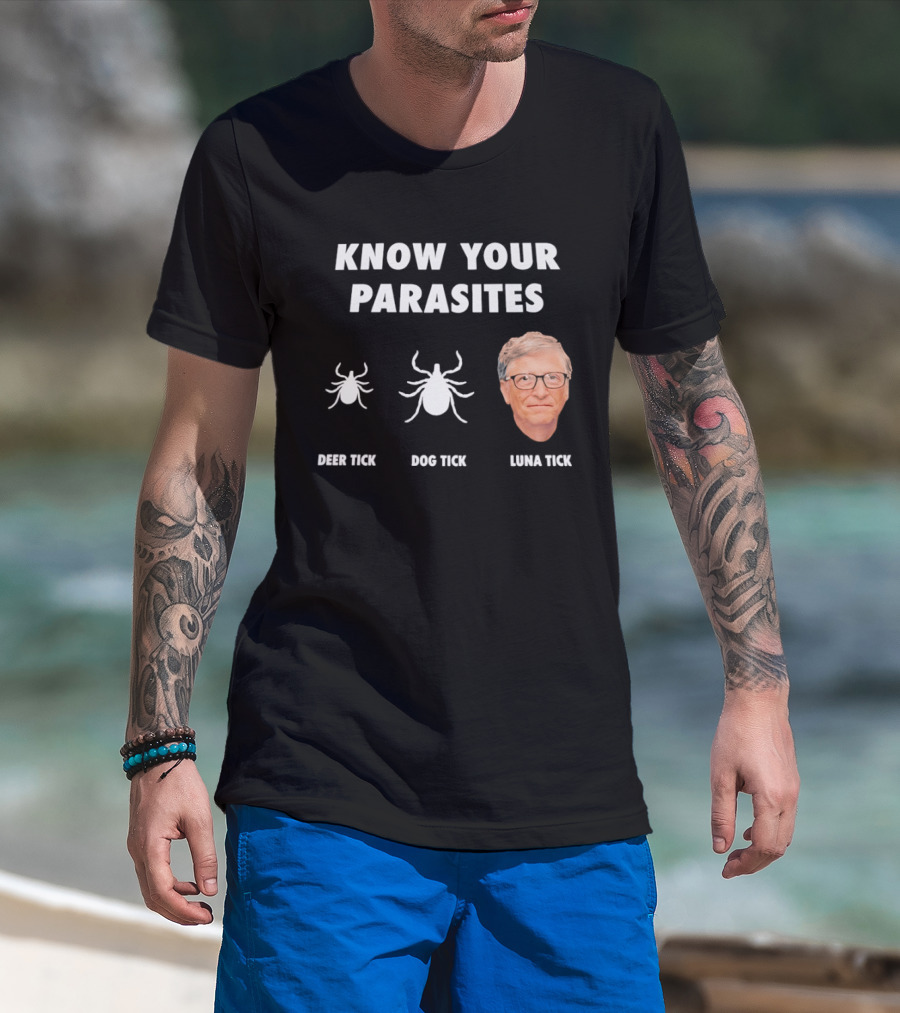 Know Your Parasites Deer Tick Dog Tick Luna Tick T-Shirt