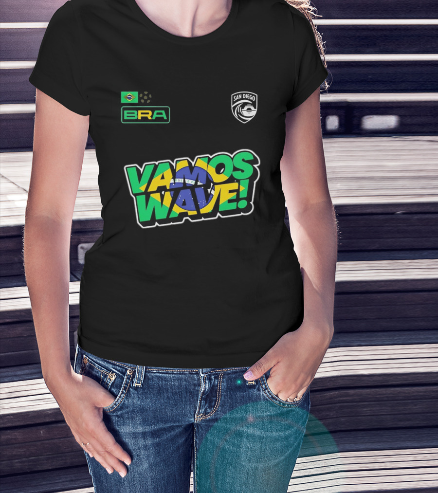 Brazil Vamos Wave San Diego Wave FC 2026 T-Shirt