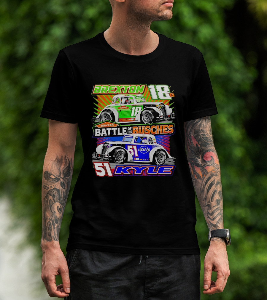 Brexton 18B SERVPRO Battle Of The Busches 51 Kyle Lucas Oil T-Shirt