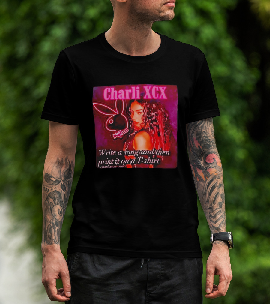 Charli XCX Write A Song And Then Print It On A CharliXCXbySide T-Shirt