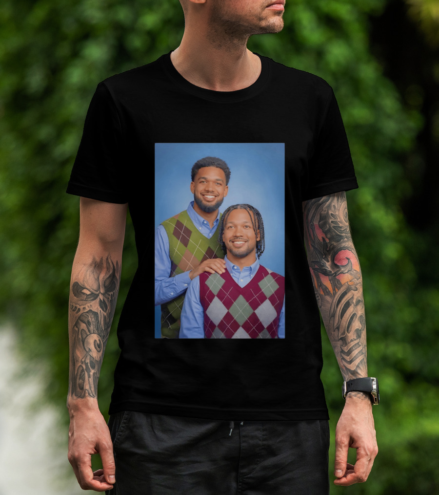 Jalen Brunson Karl Anthony Towns New York Knicks NBA Step Brothers Sweater Photo T-Shirt